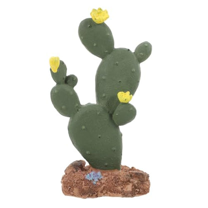 LALAFINA Artificial Cactus Plant Reptile Habitat Decor Mimicking Cactus Plastic Succulent Branches for Leopard Gecko Turtle Tank Accessories Desert Terrarium Decoration