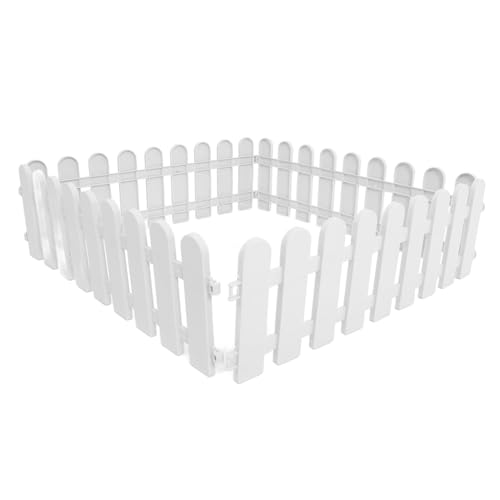 BESTonZON 4pcs Outdoor Plastic Tortoise Enclosure Fences Durable Pet Playpens for Turtle Breeding and Isolation Resistant to Fall Expandable for Outdoor Pet Raising and Grazing