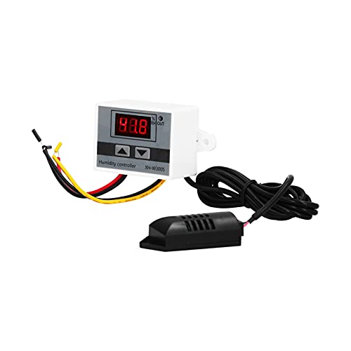 Hilitand Digital Humidity Controller LED Hygrometer Sensor DC24V 240W 10A with ABS Shell for Accurate Humidity Measurement and Direct Output