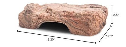 Fluker's Reptile Rock Cave with Basking Area, Natural Looking Rock Cave for All Reptiles, Amphibians and Arachnids