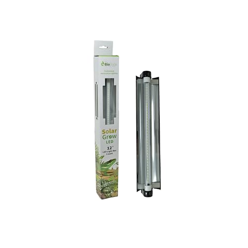 The Bio Dude Solar Grow LED Light 12" - Great for bioactive terrariums and vivariums. Grows Plants, mosses and Great for Indoor Gardening.