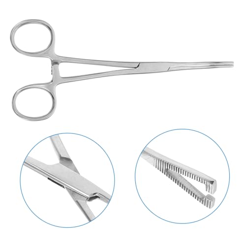 Stainless Steel Reptile Feeding Tongs Long Handle Clamp for Snakes Lizards Wear Resistant Tool with Tension for Easy Feeding Terrariums and Tanks