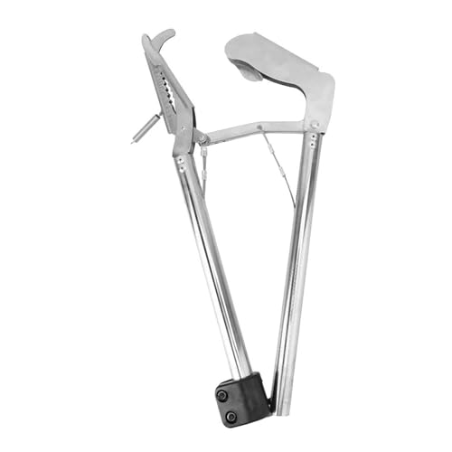 0.75M/1M/1.2M Snake Tongs, Professional Collapsible Stainless Steel Reptile Grabber Rattle Snake Catcher With Self Lockable Handle, Snake Grabber Wide Jaw Handling Tool For Snake Farmers ( Size : 1.2M - size: 1.2M