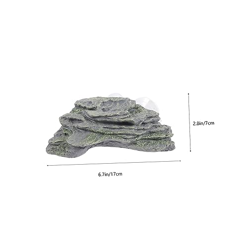 SUPVOX Turtle Basking Platform Suction Floating Island for Aquariums Hideout Playground for Turtles Lizards and Other Reptiles Multi Functional Tank Decor