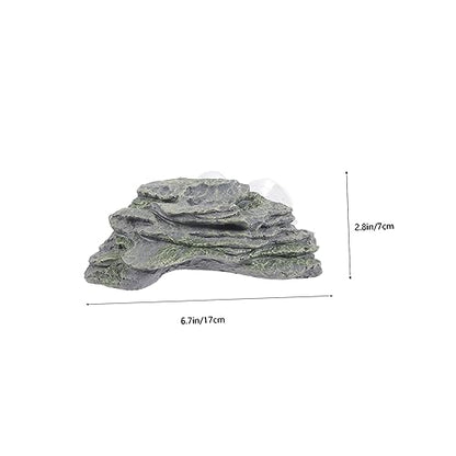 SUPVOX Turtle Basking Platform Suction Floating Island for Aquariums Hideout Playground for Turtles Lizards and Other Reptiles Multi Functional Tank Decor