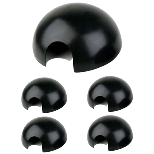 Jungle Bob - Round Hide Box for Reptiles & Snakes - Durable Plastic - Creates A Dark Retreat to Reduce Pet Stress - Economical Reptile Hides for Terrariums - Small - 5" x 2.5" (5 Pack) - size: Small, style: 5 Pack