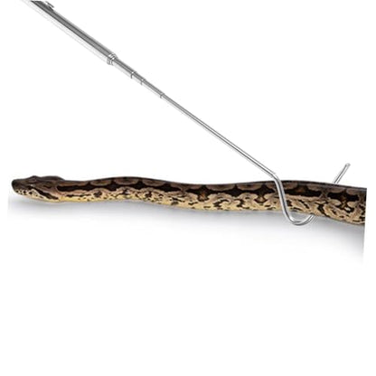 BESPORTBLE Retractable Snake Grabber Tool Durable Stainless Steel Reptile Catching Hook for Safe Handling of Snakes and Other Reptiles Collapsible Design for Easy Storage and Transport