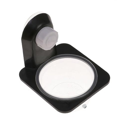 Reptile Feeding Dish and Water Bowl Gecko Lizard PET Accessories Black Plastic Non-Tip Design for Bearded Dragons Snakes and Turtles - size: Size 1
