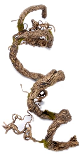 Penn-Plax Flexible Climbing Vines for Reptiles and Amphibians | Multiple Options| Great for Any Terrarium Decor (5' Brown) - size: 5"