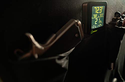 LOCKDOWN Digital Hygrometer with Convenient Design, Backlit Screen and Min/Max Reading for Temp and Humidity Monitoring in Safes, Rooms, Cases and Cabinets - style: Wireless