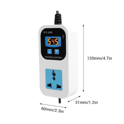 Digital Humidity Controller, 0%~99% RH Humidity Controller Suitable for Fermentation Home Brewing Beer(US)