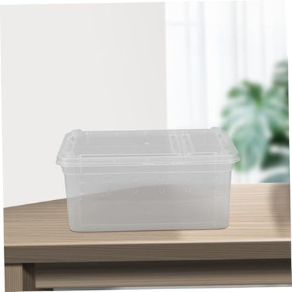 Reptile Feeding Box for Animals Breathable Terrarium for Spiders Snakes Frogs and Turtles Durable and Ventilated Reptile Enclosure for Home Display and Transport