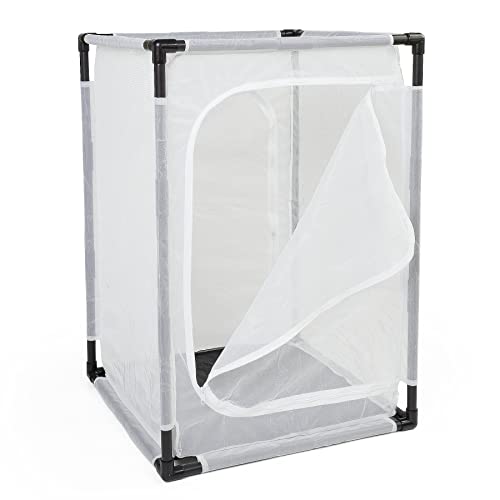 36" Large Monarch Butterfly Habitat Cage, Outdoor Insect Mesh Cage Terrarium 24" x 24" x 36" - style: Poles Slide Through Cover 36" Tall