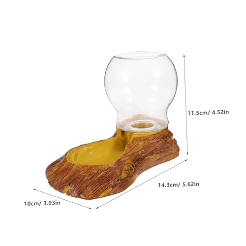 BESPORTBLE Resin Crawler Waterer Automatic Turtle Fountain Heating Pad Reptile Decor Watering System for Tortoise Lizard