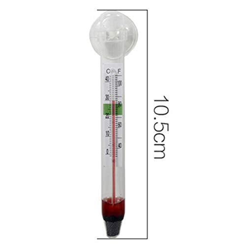 Aquarium Thermometer, Fish Tank Thermometer, Aquarium Temperature Gauge, Floating Thermometer for Fish Tank, Household Fish Tank Temperature Gauge with Suction Cup