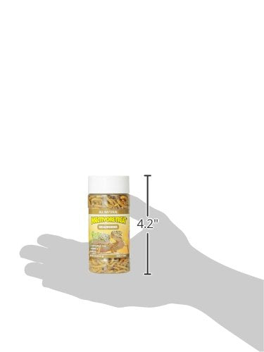 Healthy Herp Insectivore Reptile Treat Mealworms - All Natural, Nutritious Turtle Food, Bearded Dragon Tank Accessories - for Bearded Dragons, Box Turtles, Aquatic Turtles - 0.95 oz (27g)