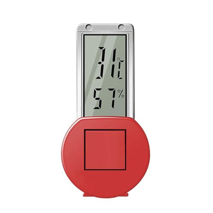 Reptiles Tanks Thermometers Featuring 3 Way Suction Cup Mount and 2 Year Batteries Life for Accurate Habitat Temperature Control Terrarium Humidity Detectors with Suction Cup - color: Red