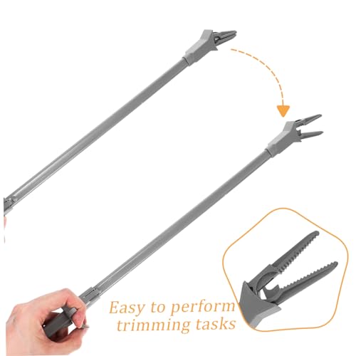 IMIKEYA Long Aquarium Tongs - 20 Inch Plastic Tweezers for Easy Plant Maintenance and Fish Feeding - Ideal Aquarium Grabber Tool for Freshwater and Saltwater Tanks
