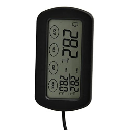 Zopsc LCD Display Egg Incubator Reptile Tank Digital Thermometer Hygrometer, Temperature Humidity Monitor with Probe, for Hatching Eggs Reptile Breeding Aquarium Terrarium