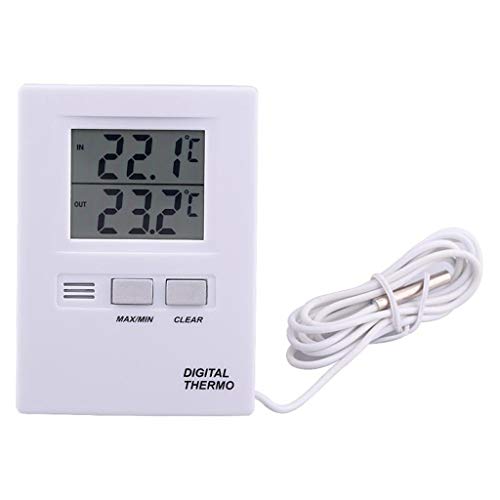 High Precision LCD Digital Indoor&Outdoor Thermometer Temperature Meter Tester Battery Powered