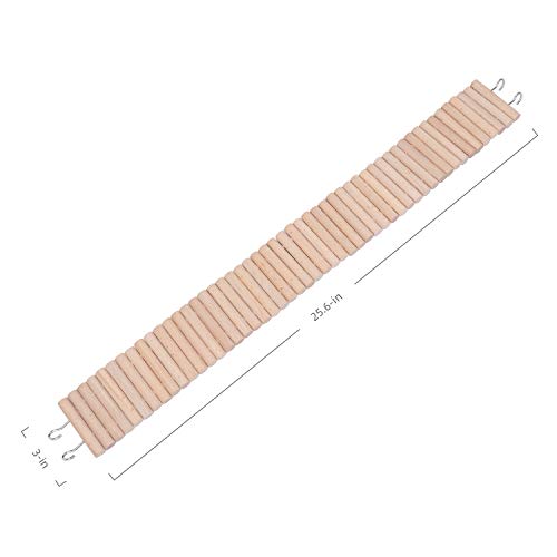 Niteangel Hamster Suspension Bridge Toy - Long Climbing Ladder for Dwarf Syrian Hamster Mice Mouse Gerbils and Other Small Animals (25.6L x 3W) - size: 25.6L x 3W