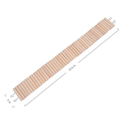Niteangel Hamster Suspension Bridge Toy - Long Climbing Ladder for Dwarf Syrian Hamster Mice Mouse Gerbils and Other Small Animals (25.6L x 3W) - size: 25.6L x 3W