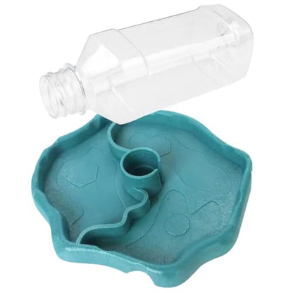 Artibetter Automatic Water Dispenser Reptile Water Bowl with Reservoir Lake Blue for Turtle Bearded Dragon Lizard Feeding in Terrariums