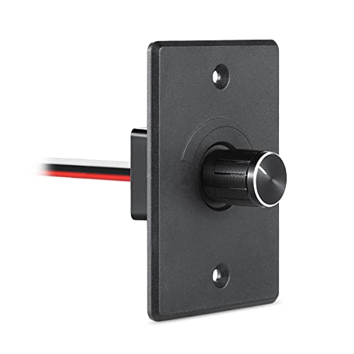 Acegoo 12V Dimmer Switch, RV Light Dimmer High Side PWM Dimming Switch for Boat Camper Trailer Van Truck Cars, Works with LED Light Fixture, Halogen, Incandescent, Strip Lights - color: 4A