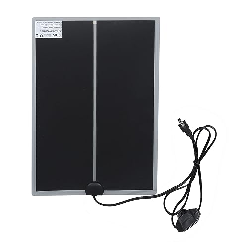 Reptile Heat Pad Under Tank Heater Terrarium Heating Mat for Snakes Lizards Turtles PET Tear Tough Safe (20W) - size: 20W