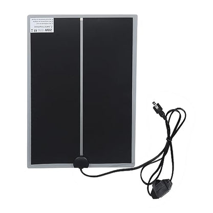 Reptile Heat Pad Under Tank Heater Terrarium Heating Mat for Snakes Lizards Turtles PET Tear Tough Safe (20W) - size: 20W