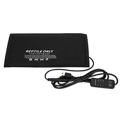GOWENIC Reptiles Heating Pad, USB Temperature Control Heating Mat for Small Animals, Reptile Heat Pad for Turtles Lizard (Medium Size) - size: Medium Size