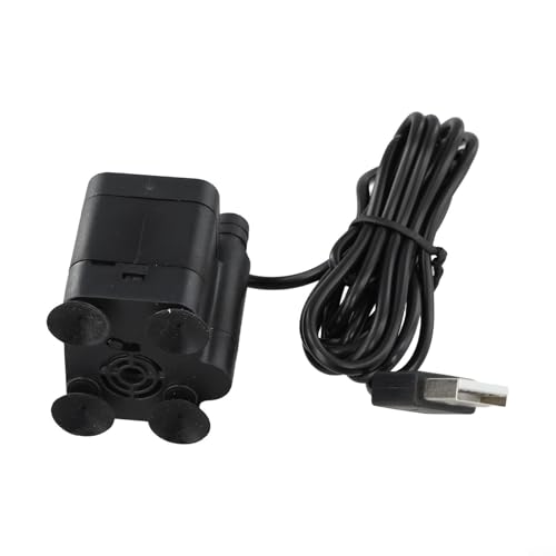 Ultra-Quiet USB Submersible Water Pump DC 5V 3W for mini Fountain Pump For Aquarium Fish Tank Hydroponics Small Pond Water Circulation With Suction Cups Power Cord