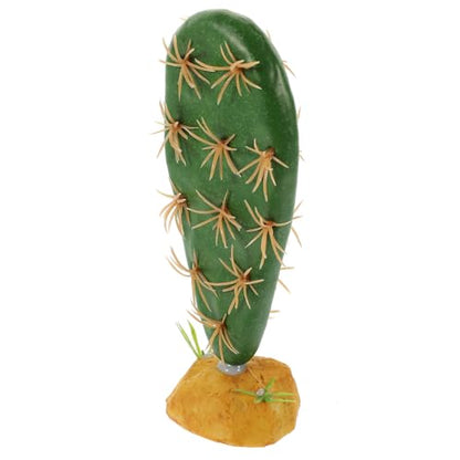 Simulation Reptile Plant Artificial Cactus for Terrarium and Aquarium Decor Plastic Resin Habitat Hideout Non-Fading Reptile Tank Accessory for Lizards Amphibians and Fish