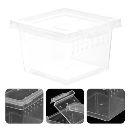 Ipetboom Reptile Breeding Box Transparent Pet Display Container for Lizard Gecko Scorpion and High-Temperature Breathable for Comfortable Habitat