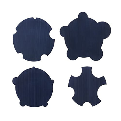 Pack of 4 Cabinet Scraper Card Set (4, 2Concave+2Convex) - style: 2Concave+2Convex