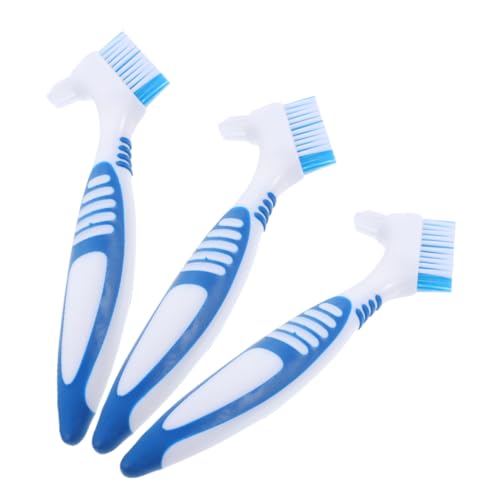 GANAZONO 3pcs Ergonomic Handle Turtle Cleaning Brush Multipurpose Aquarium Scrubber for Turtle Shell Fish Tank Reusable for - color: Sky-blue