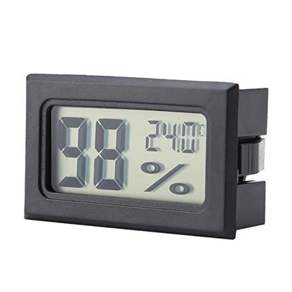 JTLB Digital Thermometer Hygrometer, Wireless Temperature Humidity Meter with Built in Probe and 5 Second Refresh, for Reptile Terrariums Home Office Greenhouse Grow Room