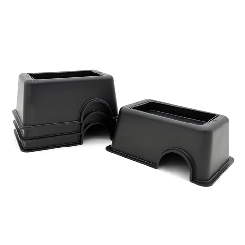Reptile Hide Box Snake Hide Feel Secure and Safe, Gecko Hide (Black, Small 4 Pcs) - size: Small 4 Pcs