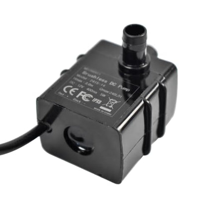 CONQUERALL Fountain Pump DC 12V 63GPH 9.8ft 5W Submersible Pump with 3.3ft Tubing for Solar Water Heater Circulation - color: 12v 5w 240l/H 3m Head