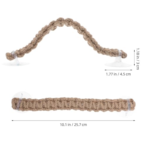 Hemoton 3pcs Hermit Crab Climbing Toys Rope Ladder Supplies Reptile Vines Tank Terrarium Habitat Decor Accessories for Geckos Lizards Snakes