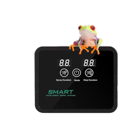 Reptile Misting System with Timer | Reptile Mister with 360°Adjustable Misting Nozzles for Terrariums Amphibian Lizard Snake Frog Plants