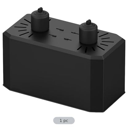 Reptile Dual Lighting Unit, Integrated Large Metal Deep Dome Lamp Cover, 11.02 x 5.51 x 8.27 in Terrarium Heat Basking Light Housing for Reptile Enclosures