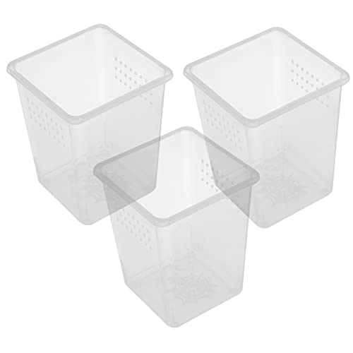 BESPORTBLE 3pcs Spider Habitat Boxes Small Reptile Enclosures for Tarantula Scorpion Gecko Lightweight Feeding Bins Ventilation for Optimal Pet Growth