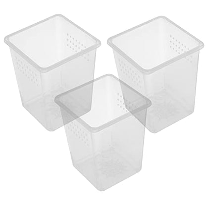 BESPORTBLE 3pcs Spider Habitat Boxes Small Reptile Enclosures for Tarantula Scorpion Gecko Lightweight Feeding Bins Ventilation for Optimal Pet Growth