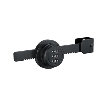 ETEKJOY Keyless Ratchet Lock for Sliding Glass Door Showcase Display Case Cabinet 3-Digital Password Combination (Black) - color: Black