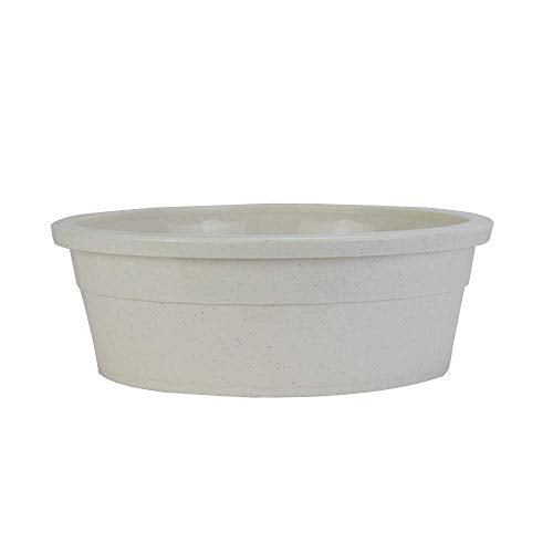Van Ness Pets Crock Style Heavyweight Jumbo Bowl, 106 OZ Food/Water Dish, Greystone - color: Greystone, size: Jumbo (106 fl oz) - Pack of 1