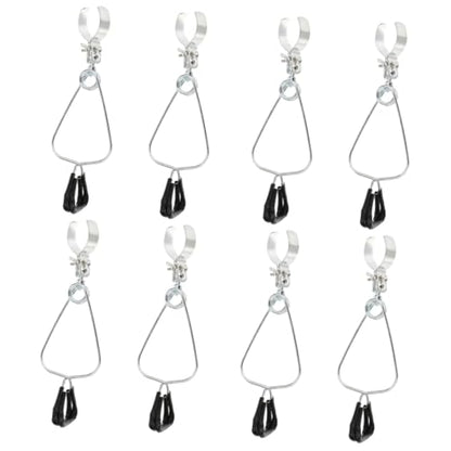Toddmomy 8pcs Adjustable Clamp Lamp Stand Fixture for Reptile Heat Lamps Lightweight Portable Holder for Turtles Lizards Easy Installation Materials