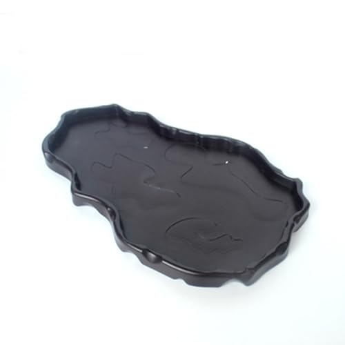 Luminous Reptile Food Bowl,Large Water Dish,Terrarium Bowls, Tortoise Bowl (Black) - color: Black