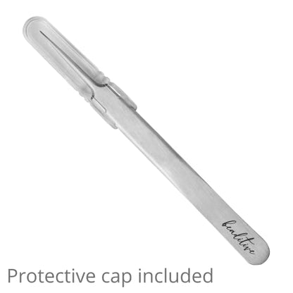 Beaditive High Precision Needle Nose Tweezers - 4.7" Craft Tweezers for Sewing, Beading, Quilling & DIY Crafts - Non-Serrated Jewelry Tweezers with Fine Tips - Stainless Steel