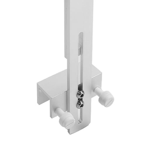 Asixxsix Fish Drop Light Mount, Adjustable Metal Light Holder, Lamp Holder Fishtank Light Stand Aquarium Light Riser Lamp Bracket for Reptile Glass Terrarium Full Spectrum Drop Light - color: Silver
